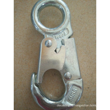 Steel Safety Galvanized Rope Snap Hook with Double Latch